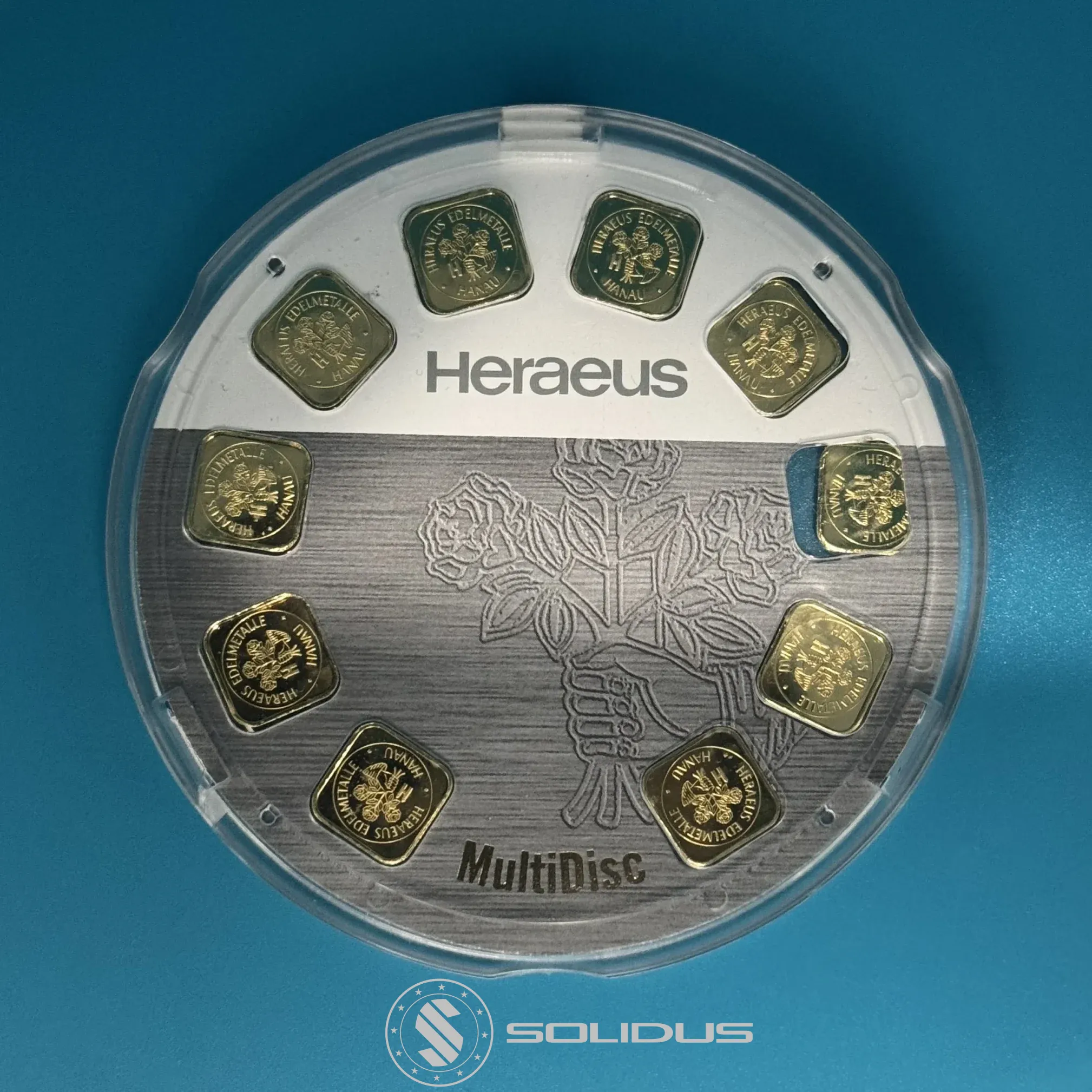 Heraeus MultiDisc – 10 x 1 g Feingold 999,9
