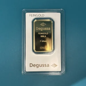 Degussa Goldbarren 1 Unze Feingold 999,9