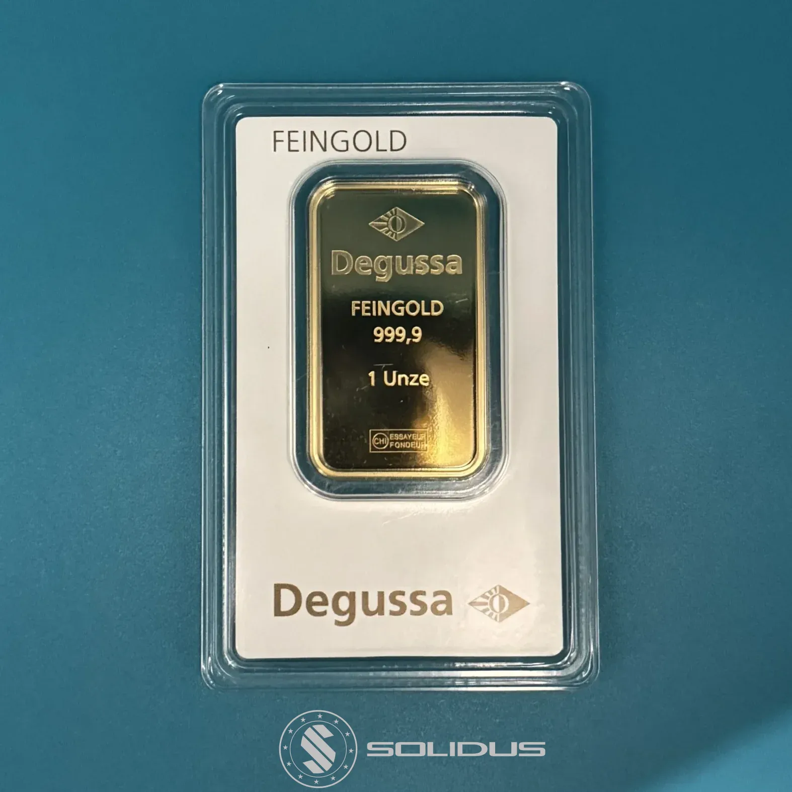 Degussa Goldbarren 1 Unze Feingold 999,9