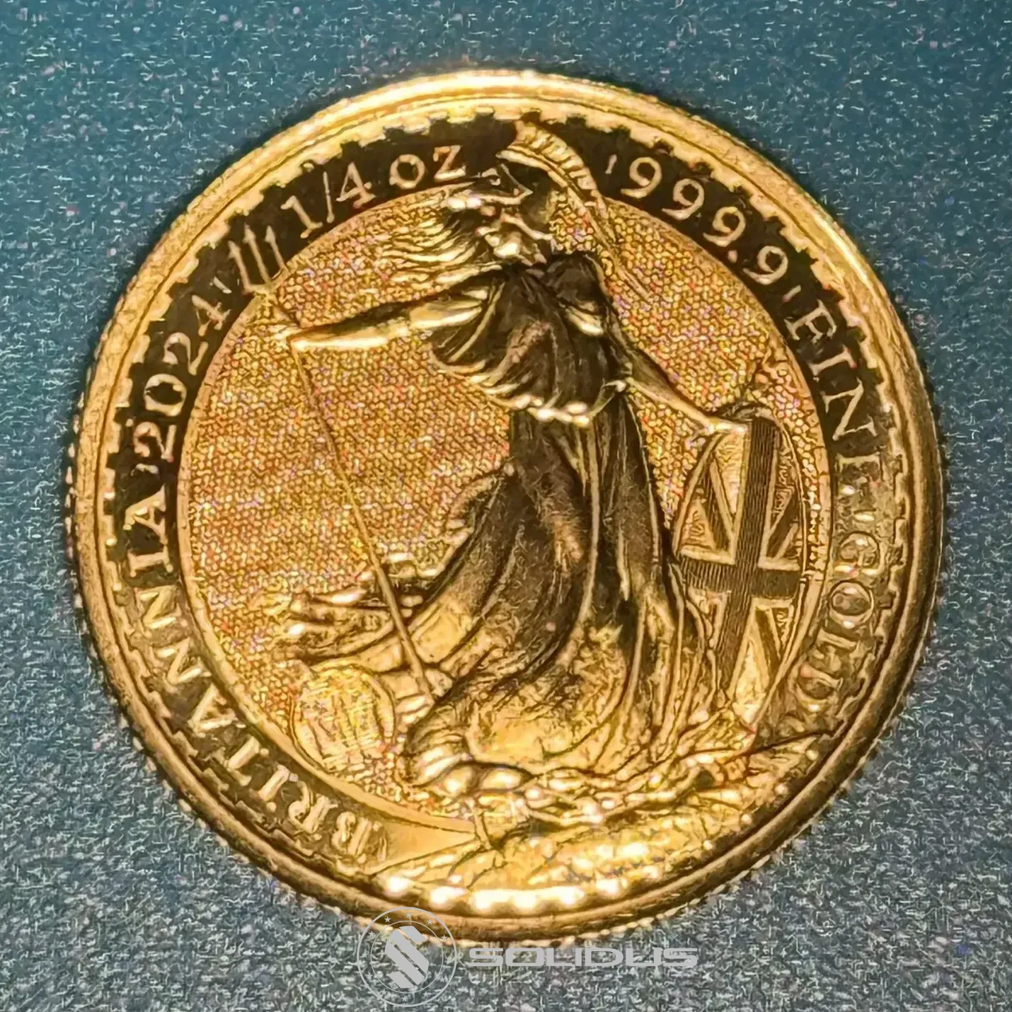 Goldmünze Großbritannien 25 Pounds Britannia 2024 – 1/4 oz Feingold