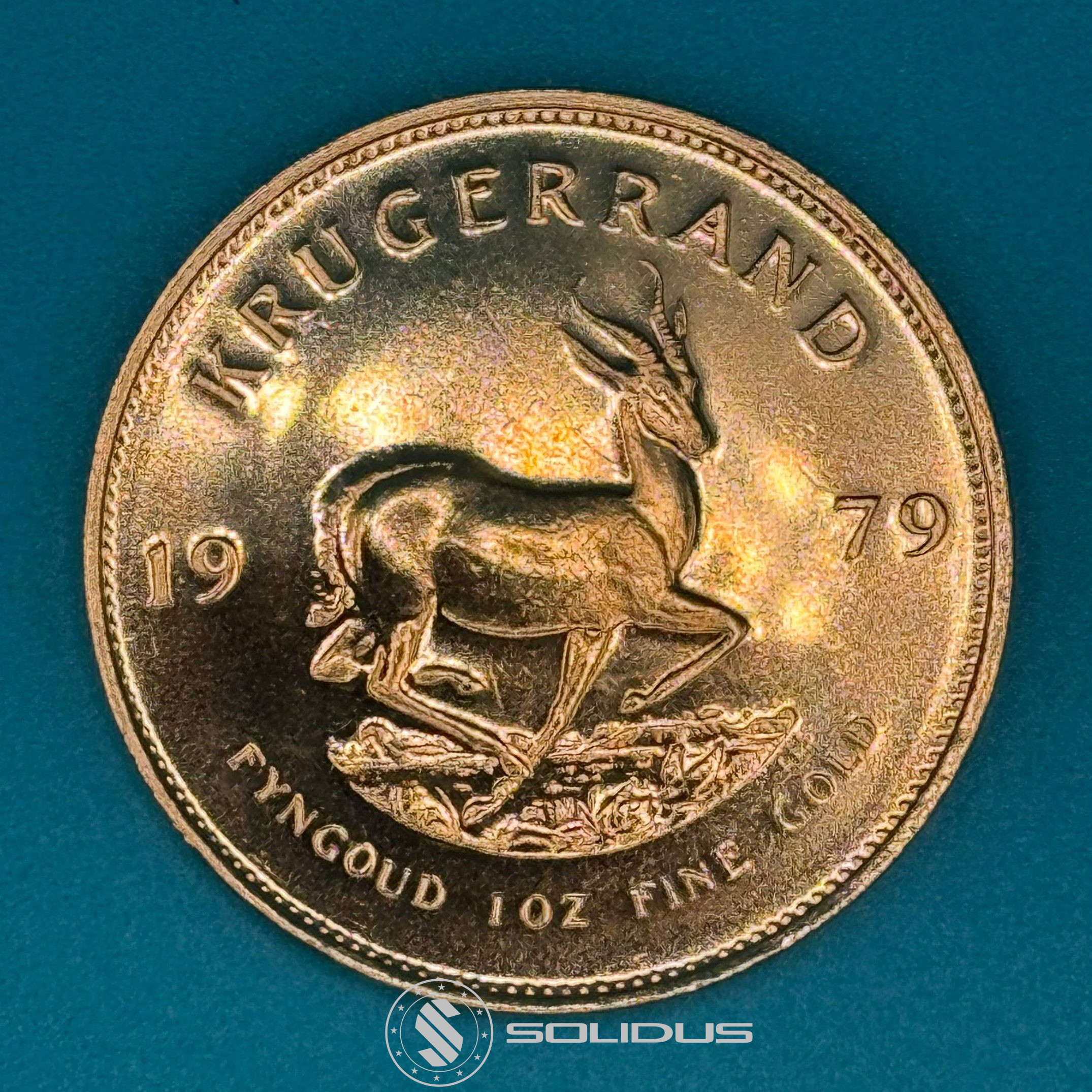 Goldmünze Südafrika Krügerrand 1979 – 1 oz Feingold – Bild 2